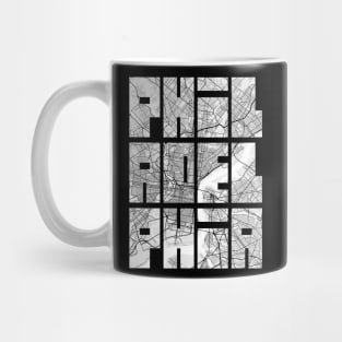 Philadelphia, USA City Map Typography - Light Mug